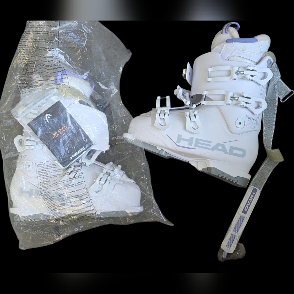 Head White and Gray Ski Boots